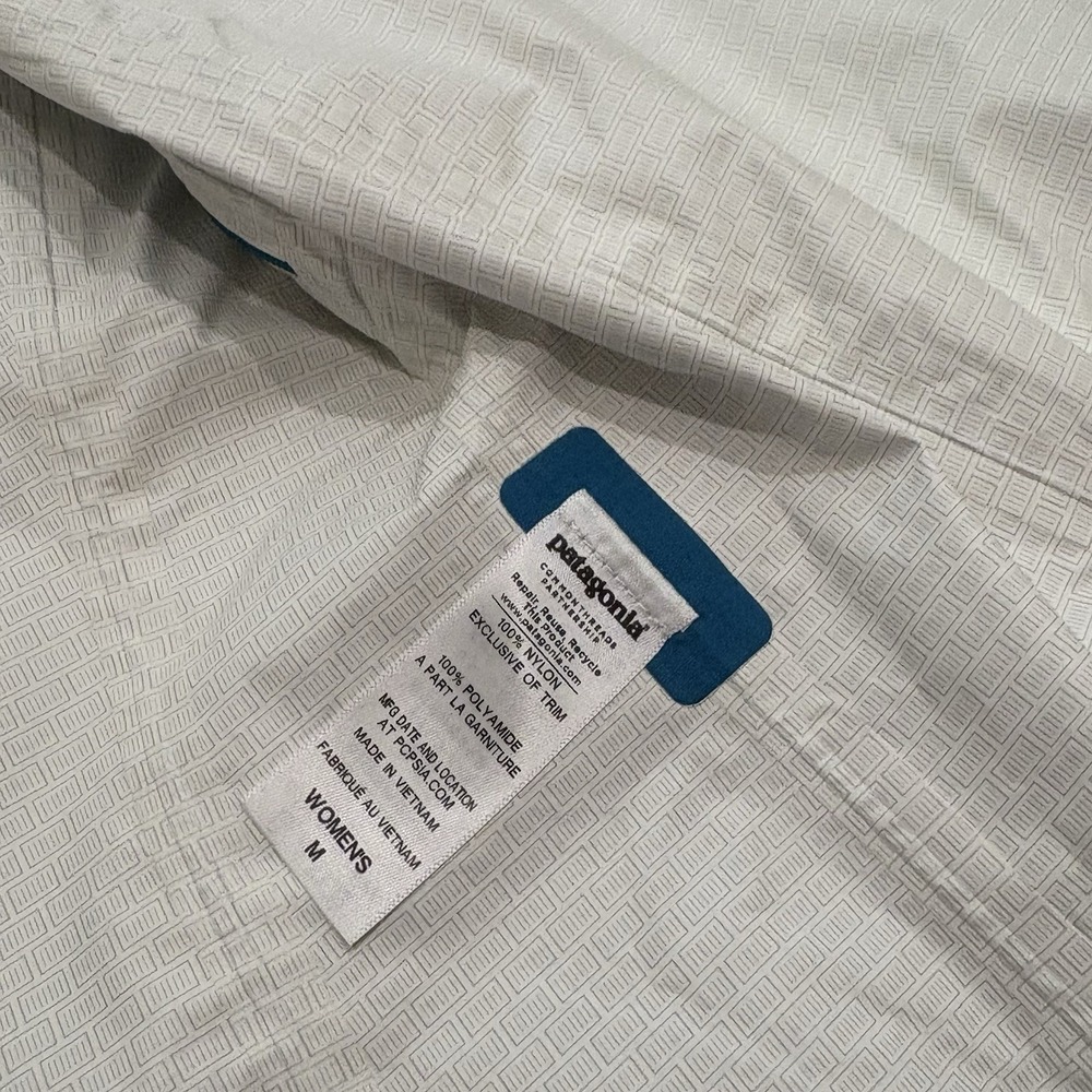 Patagonia Torrentshell 3L Rain Jacket Women's Medium Blue Full Zip Windbreaker - Picture 8 of 8